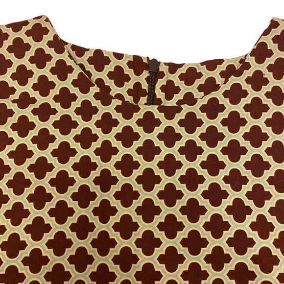 Just Ducky Girls Brown and Mint Green Sleeveless Dress Size 10 - Picture 3 of 9